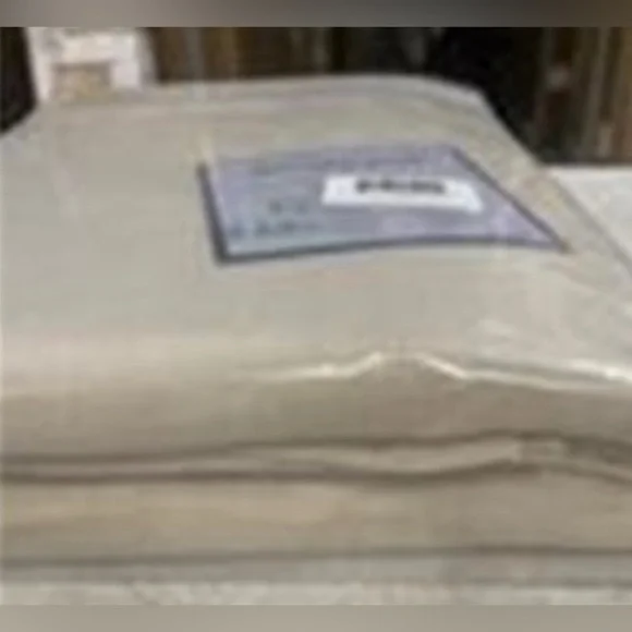 Faux Linen Curtains 96 inch Length 2 Panels Set 52x96 Taupe - Picture 3 of 4